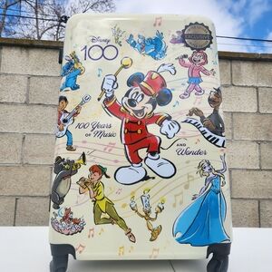 Disney Hard Suitcases Bioworld Limited Edition 100 Years Of Music 20"